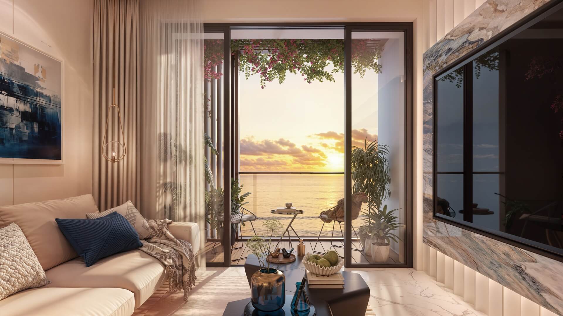nội thất căn hộ sun group vân đồn